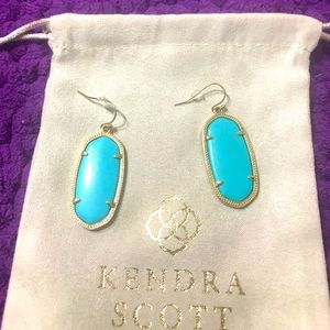 Kendra Scott turquoise Elle earrings